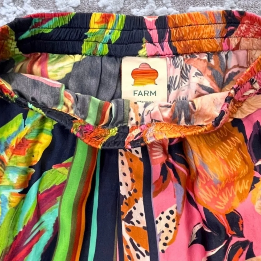 FARM RIO Tropical Mixed Scarf Pants - Picture 4 of 14